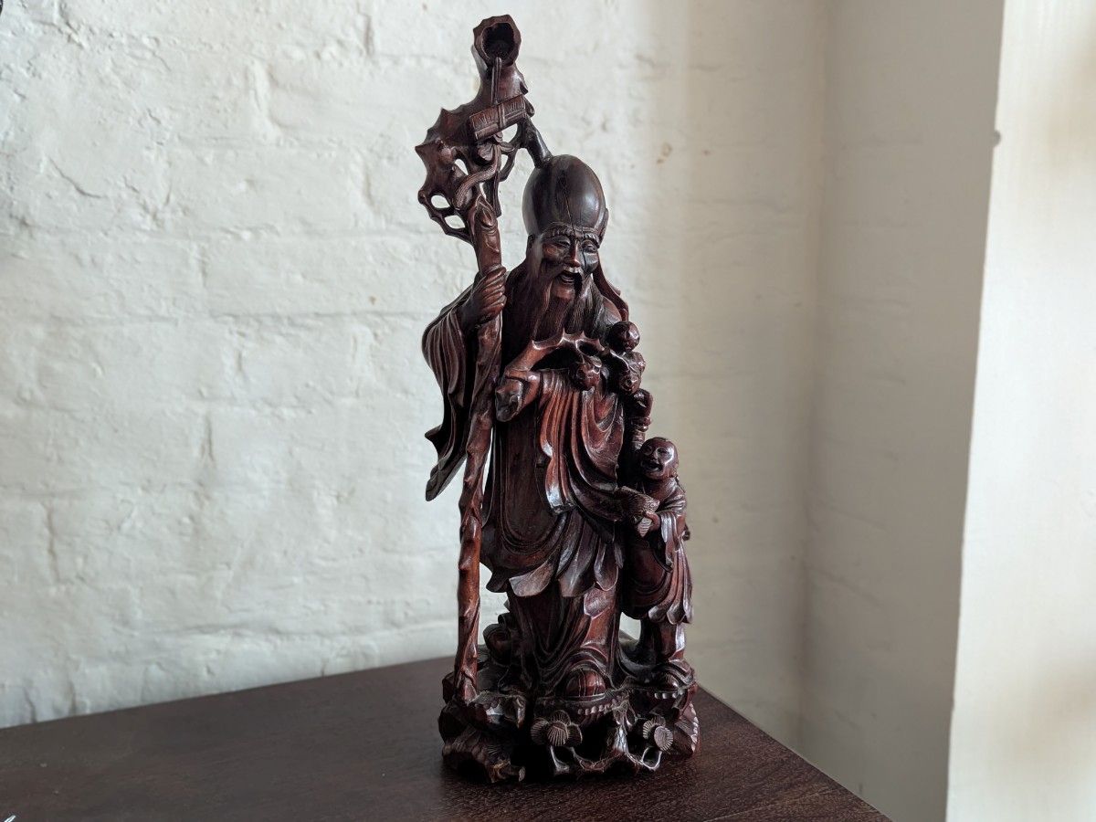 Chinese Carved Wood Figure